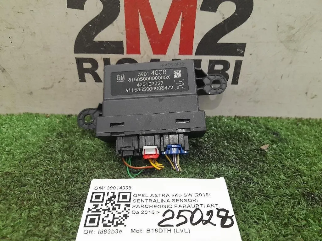 Centralina Sensori Parcheggio Paraurti ANT 39014008 Opel Astra K SW 2016