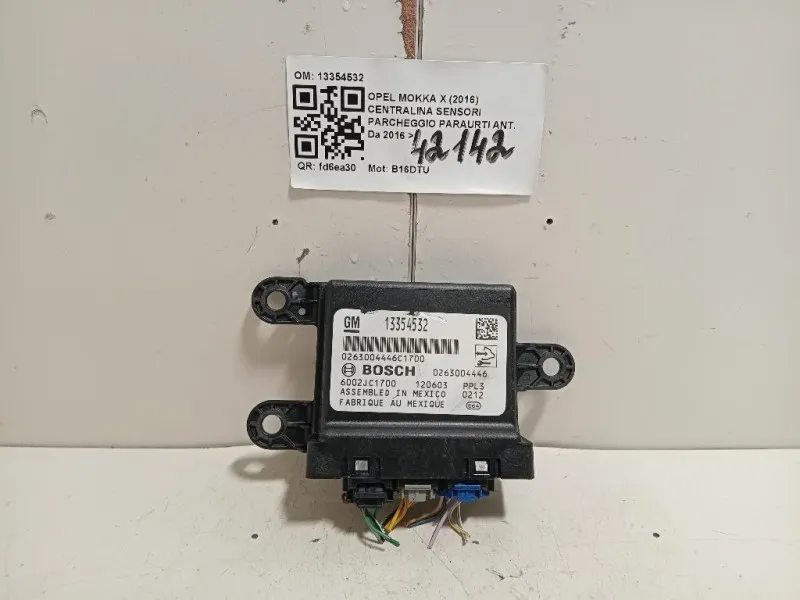 Centralina Sensori Parcheggio Paraurti ANT 13354532 Opel Mokka X 2016