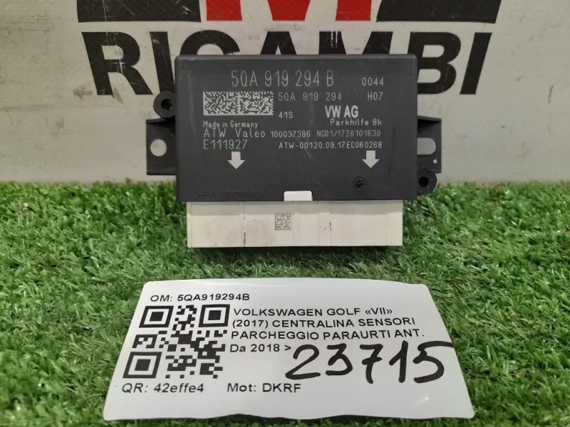 Centralina Sensori Parcheggio Paraurti ANT 5QA919294B ANT Volkswagen GOLF VII 2017