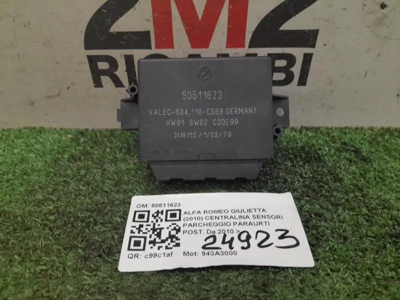 Centralina Sensori Parcheggio Paraurti POST 50511623 Alfa Romeo Giulietta 2010