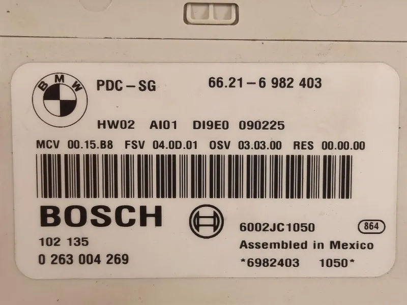 Centralina Sensori Parcheggio Paraurti POST 6621-6982403 Bmw Serie 1 E87 Berlina 2005