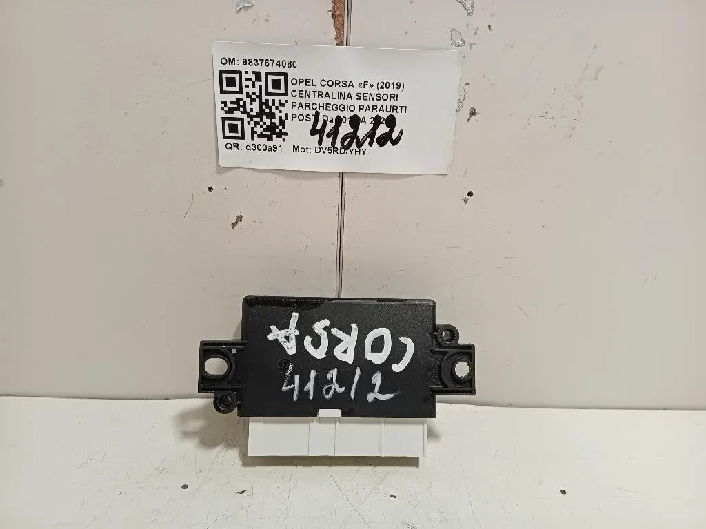 Centralina Sensori Parcheggio Paraurti POST 9837674080 Opel Corsa F 2019