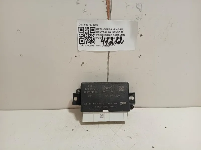 Centralina Sensori Parcheggio Paraurti POST 9837674080 Opel Corsa F 2019