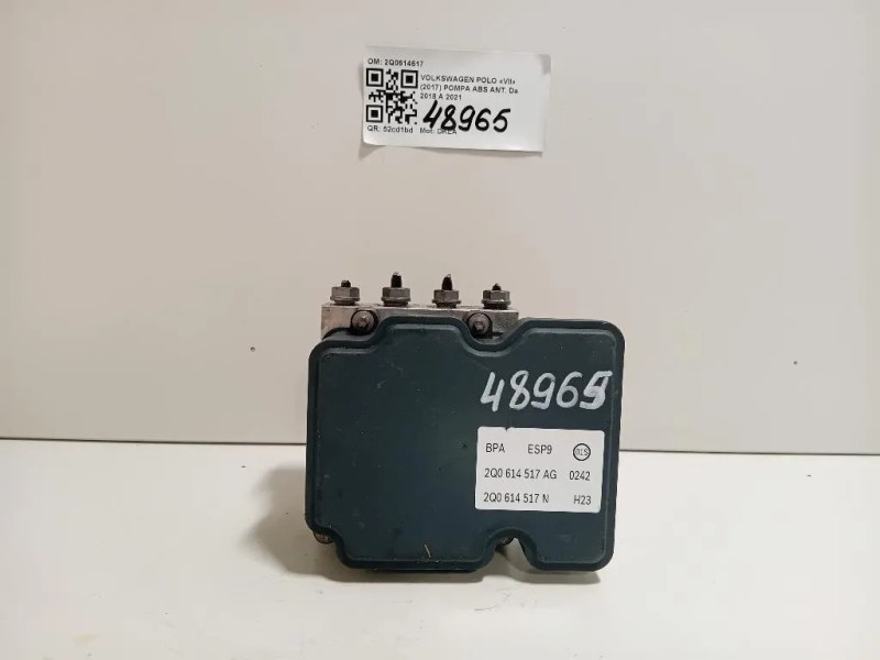 Pompa ABS ANT 2Q0614517 Volkswagen POLO VII 2017