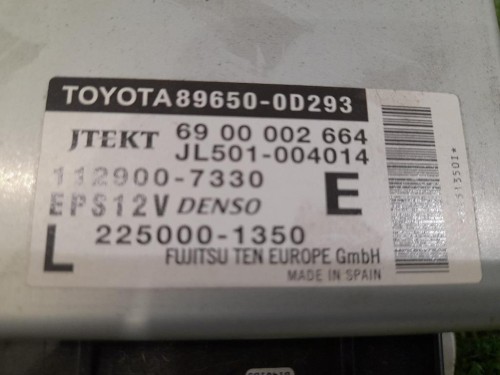 Centralina Servosterzo 896500D293 Toyota Yaris IV 2014