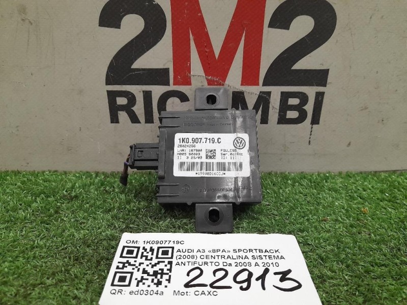 Centralina Sistema Antifurto 1K0907719C Audi A3 8PA Sportback 2008