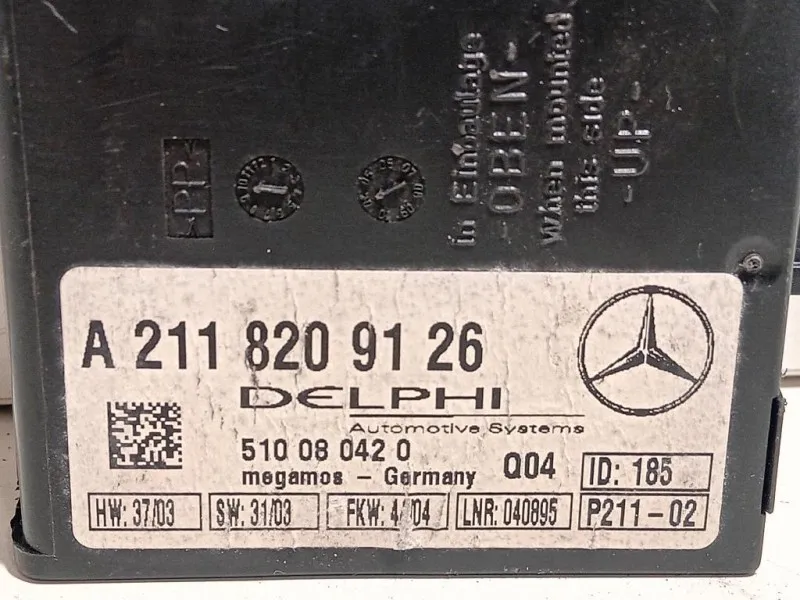 Centralina Sistema Antifurto A2218209126 Mercedes Classe SLK R171 2004