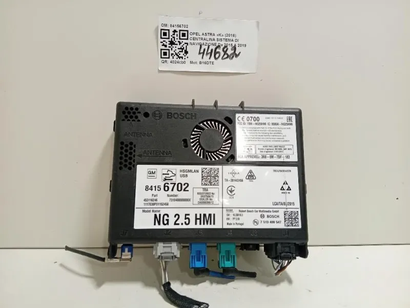 Centralina Sistema DI Navigazione 84156702 Opel Astra K 2016
