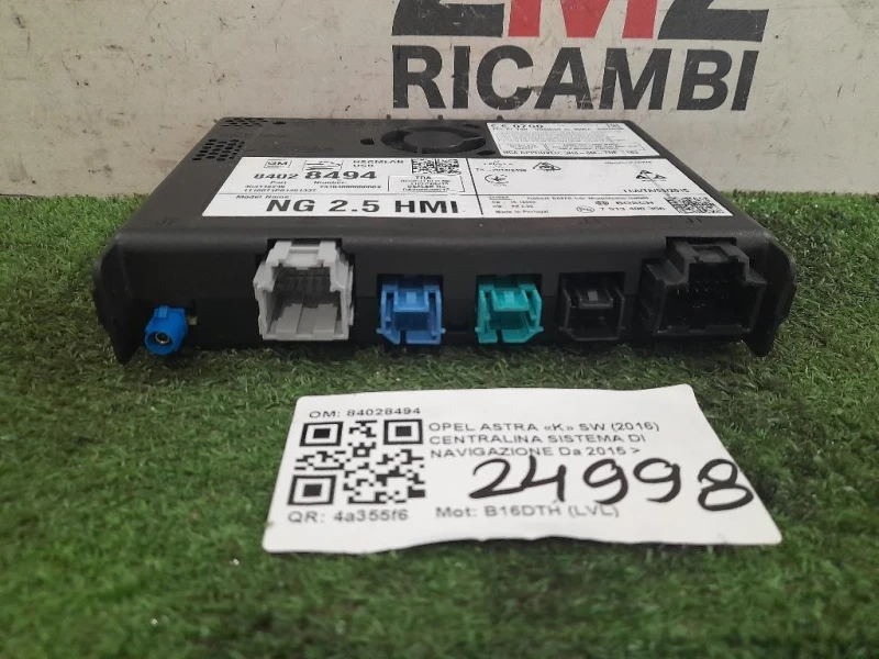 Centralina Sistema DI Navigazione 84028494 Opel Astra K SW 2016
