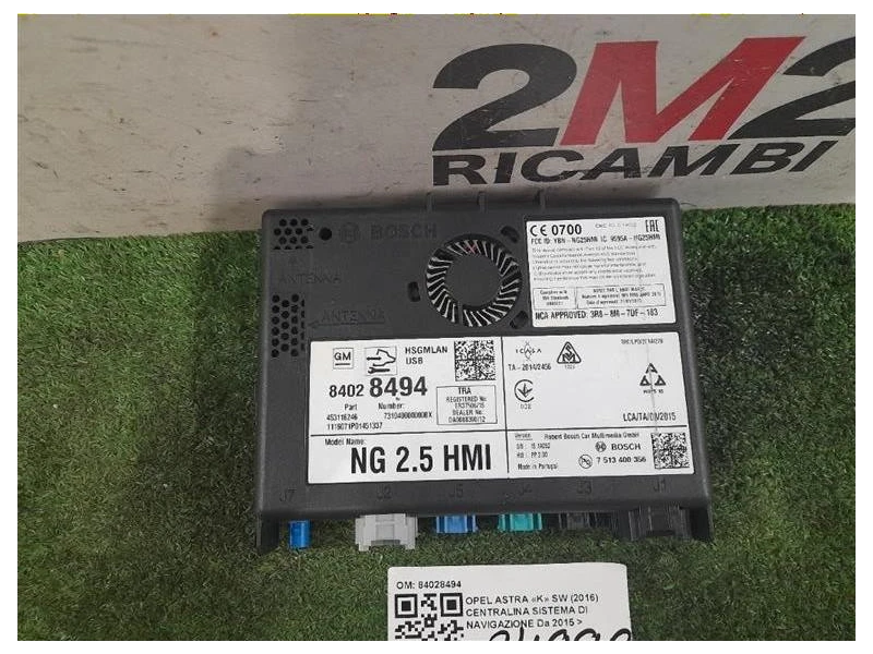 Centralina Sistema DI Navigazione 84028494 Opel Astra K SW 2016