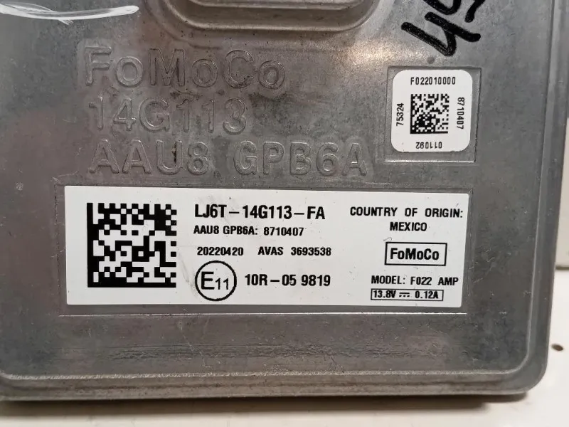 Centralina Sistema Protezione Pedoni LJ6T-14G113-FA Ford KUGA III 2020