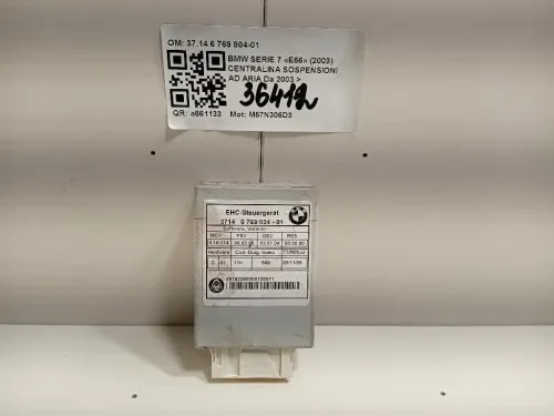 Centralina Sospensioni AD ARIA 3714 6 769 804-01 Bmw Serie 7 E66 2003