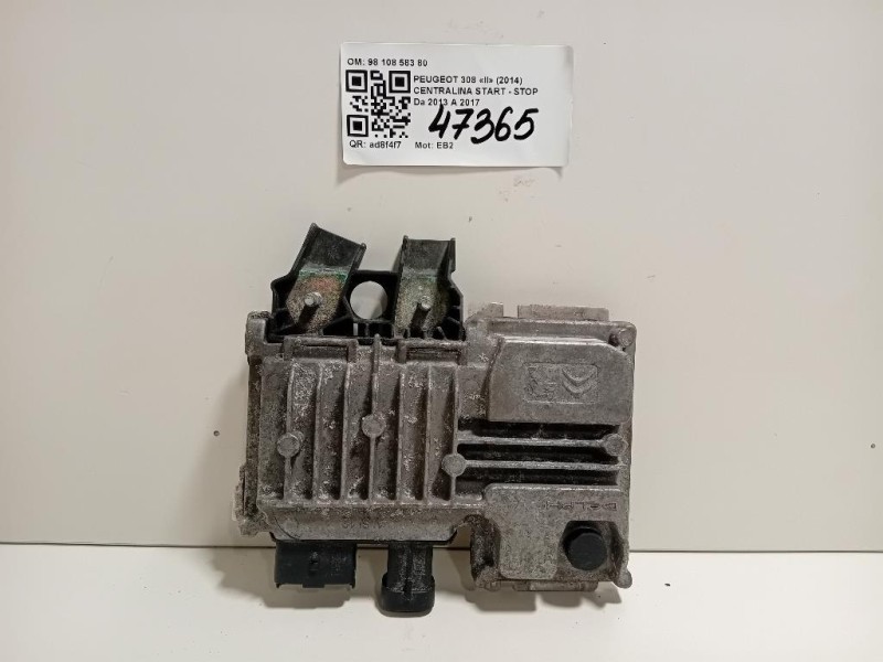 Centralina Start - STOP 98 108 583 80 Peugeot 308 II 2014