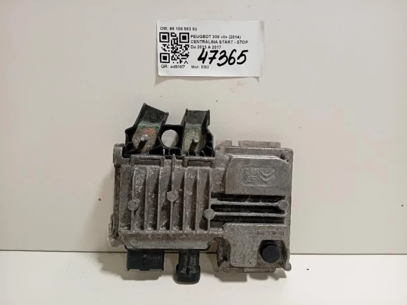 Centralina Start - STOP 98 108 583 80 Peugeot 308 II 2014