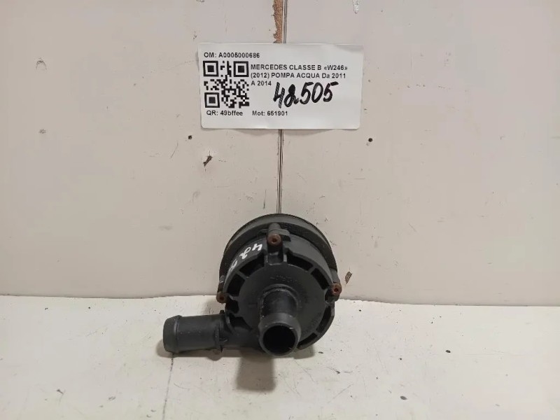 Pompa Acqua A0005000686 Mercedes Classe B W246 2012