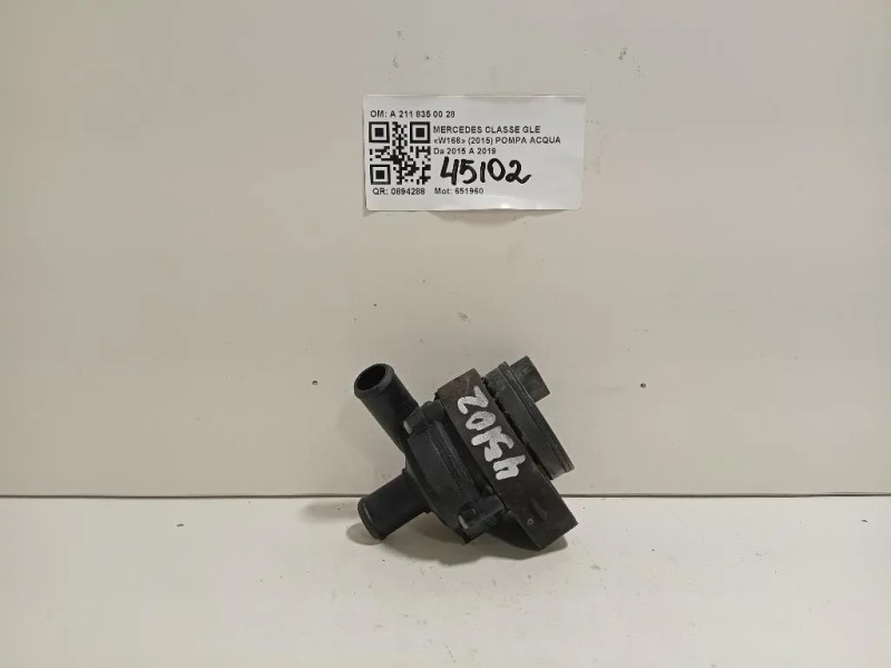 Pompa Acqua A 211 835 00 28 Mercedes Classe GLE W166 2015