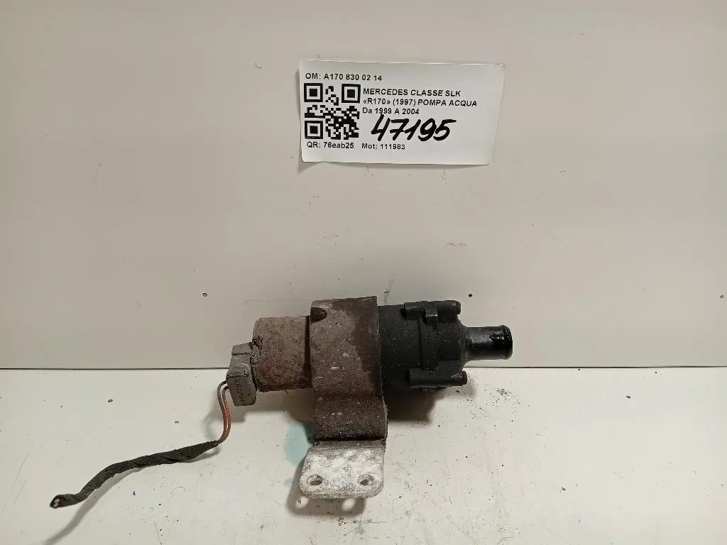 Pompa Acqua A170 830 02 14 Mercedes Classe SLK R170 1997