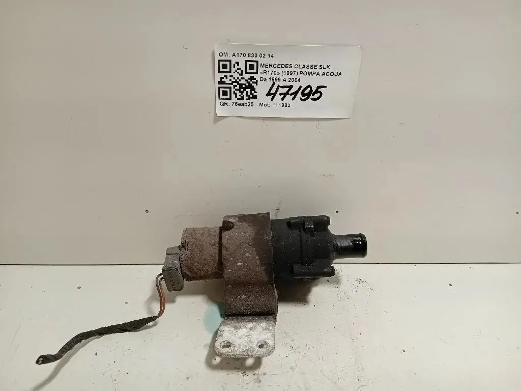 Pompa Acqua A170 830 02 14 Mercedes Classe SLK R170 1997