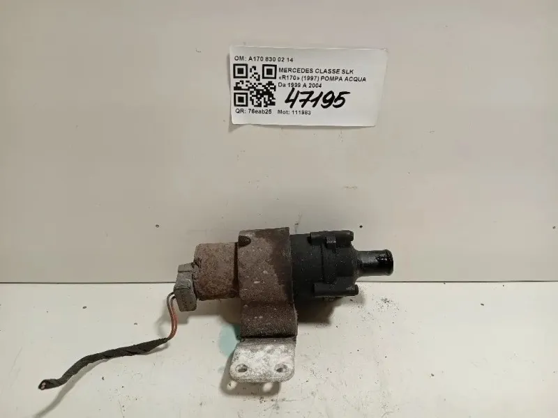 Pompa Acqua A170 830 02 14 Mercedes Classe SLK R170 1997