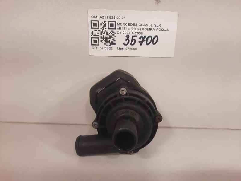 Pompa Acqua A211 835 00 28 Mercedes Classe SLK R171 2004