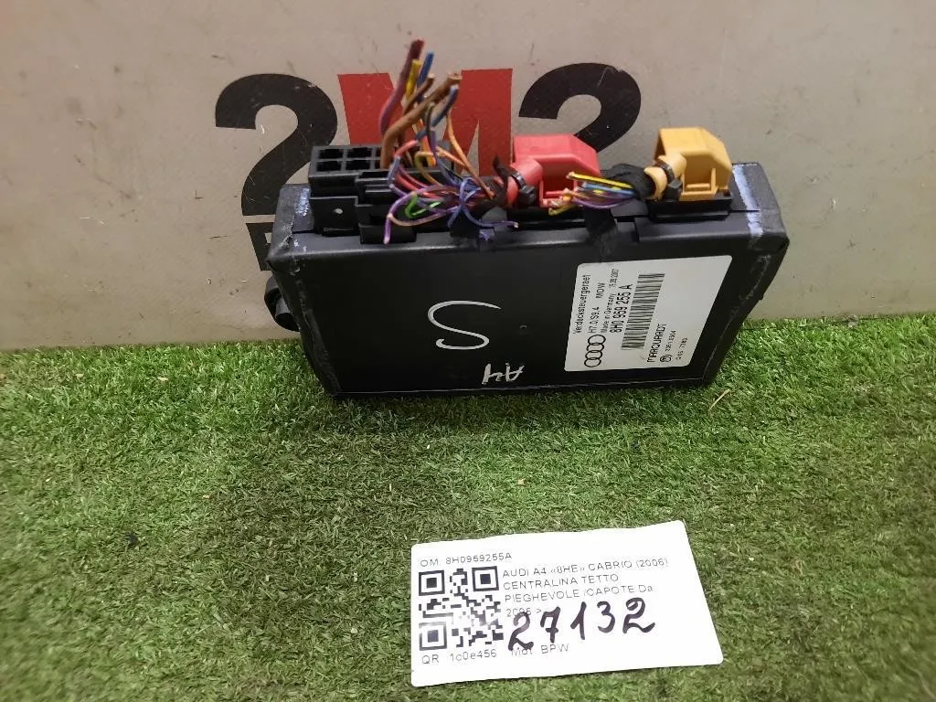 Centralina Tetto Pieghevole Capote 8H0959255A Audi A4 8HE Cabrio 2006