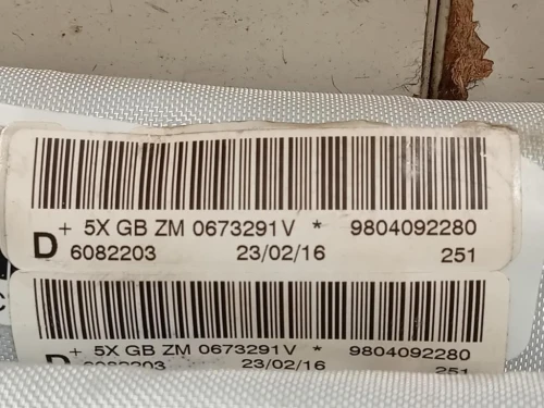 Air-bag A Tendina DX 9804092280 Peugeot 208 I 2015