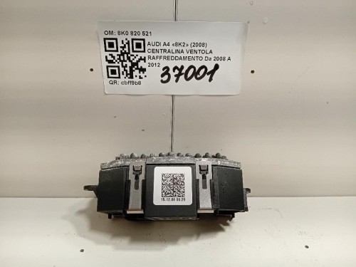 Centralina Ventola Raffreddamento 8K0 820 521 Audi A4 8K2 2008