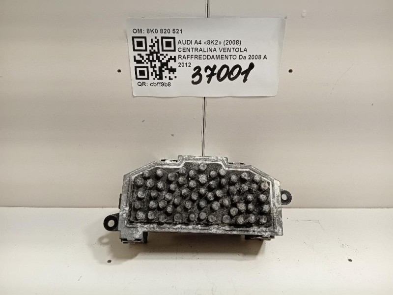 Centralina Ventola Raffreddamento 8K0 820 521 Audi A4 8K2 2008