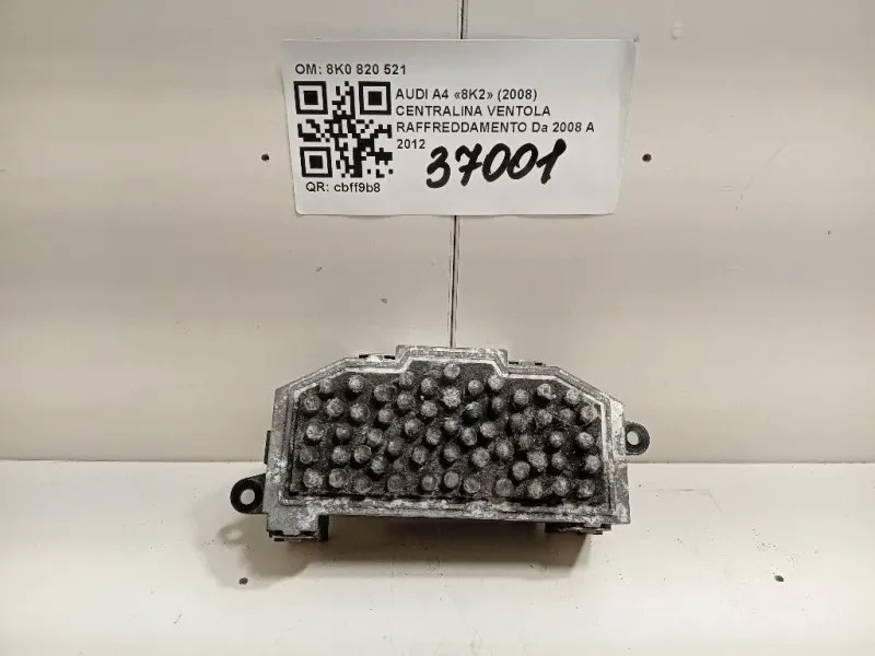 Centralina Ventola Raffreddamento 8K0 820 521 Audi A4 8K2 2008