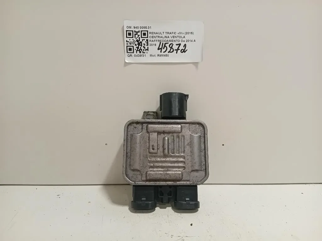 Centralina Ventola Raffreddamento 940 008501 Renault Trafic IV 2015
