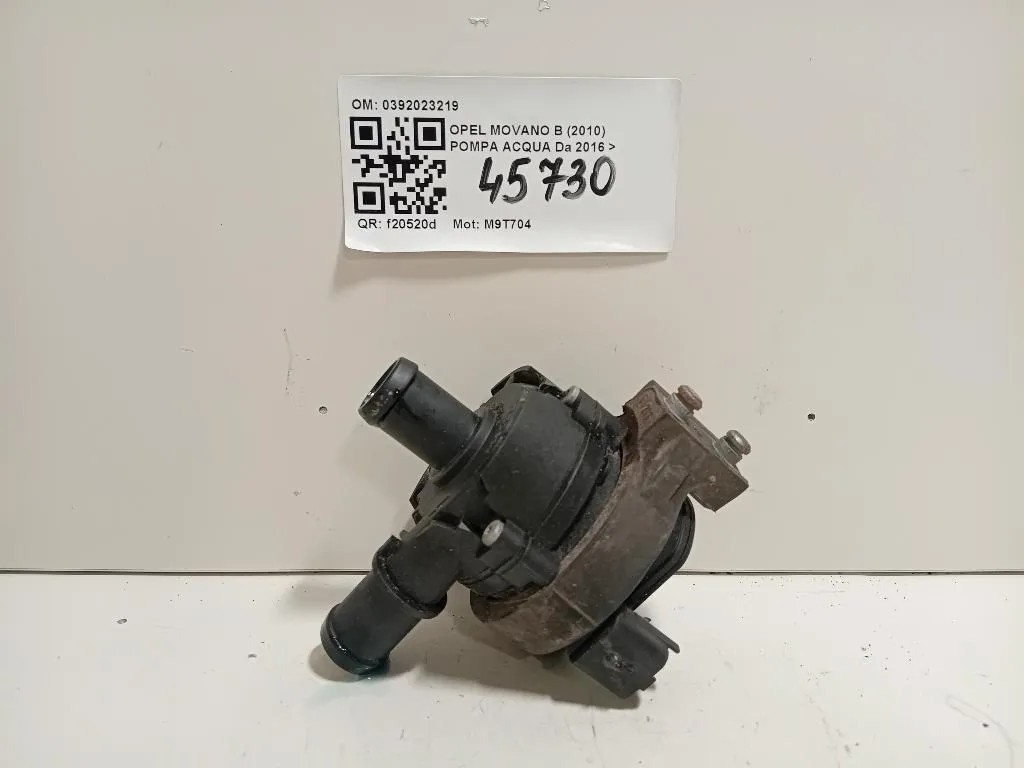Pompa Acqua 0392023219 Opel Movano B 2010