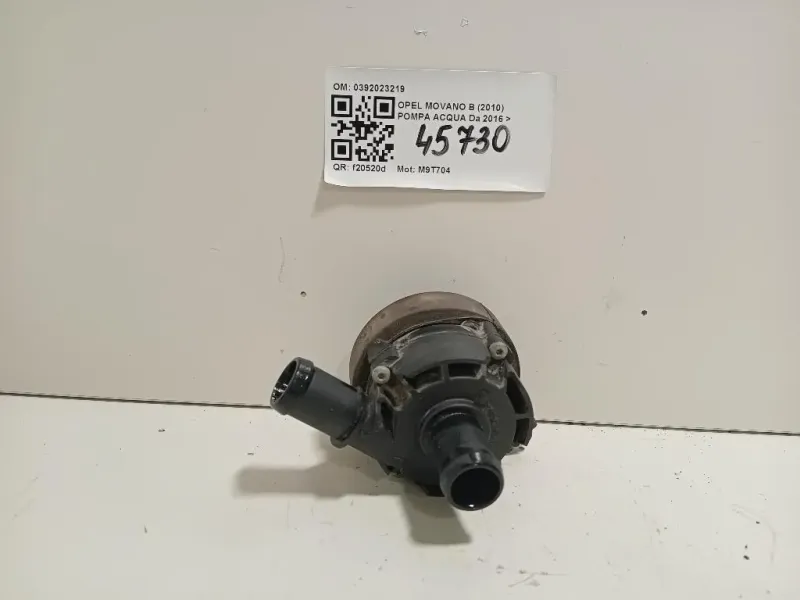 Pompa Acqua 0392023219 Opel Movano B 2010
