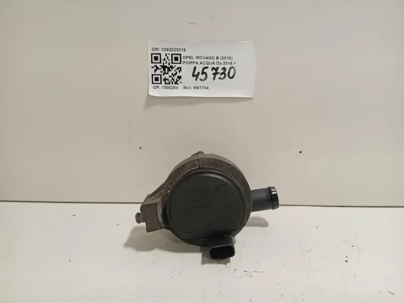 Pompa Acqua 0392023219 Opel Movano B 2010