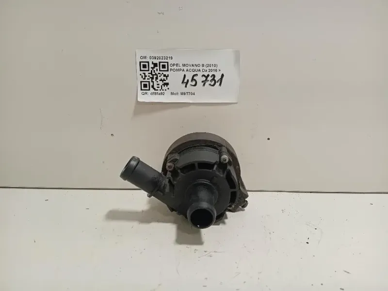 Pompa Acqua 0392023219 Opel Movano B 2010