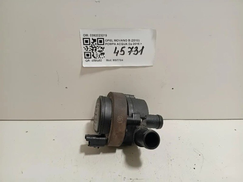 Pompa Acqua 0392023219 Opel Movano B 2010