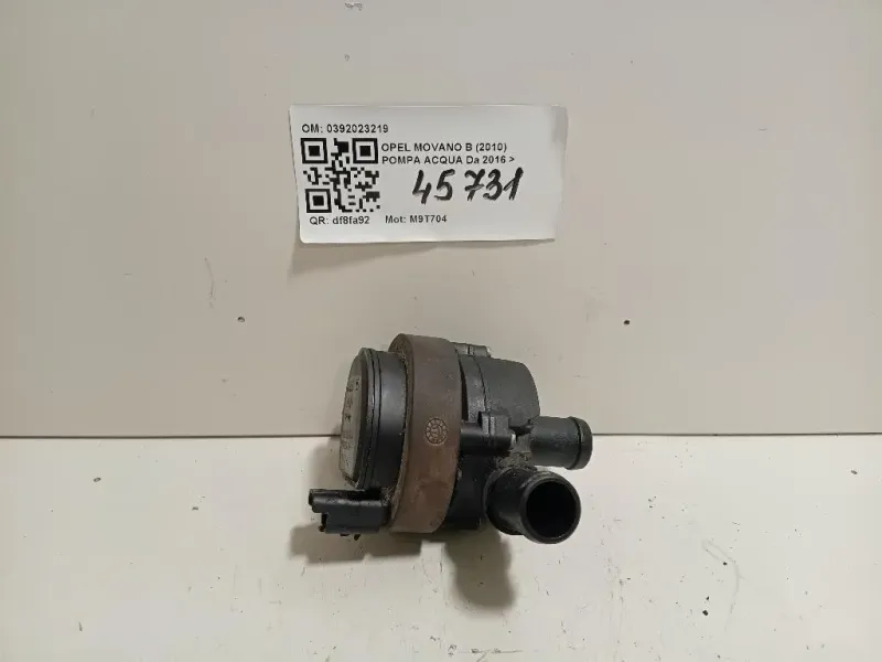 Pompa Acqua 0392023219 Opel Movano B 2010
