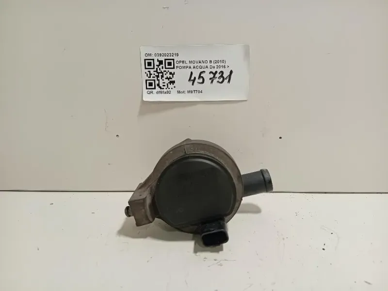 Pompa Acqua 0392023219 Opel Movano B 2010
