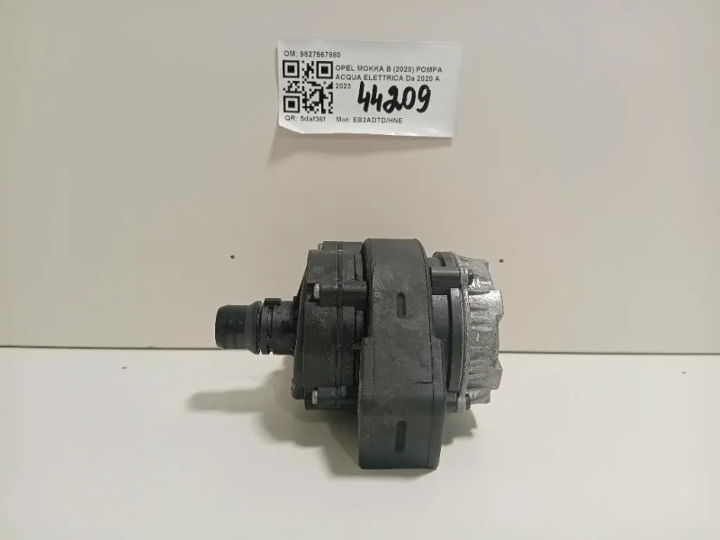Pompa Acqua Elettrica 9827567880 Opel Mokka B 2020