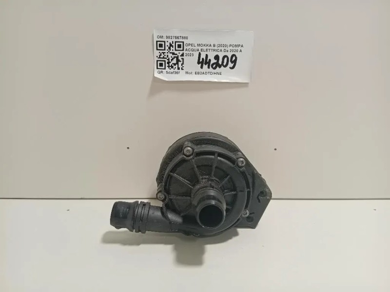 Pompa Acqua Elettrica 9827567880 Opel Mokka B 2020