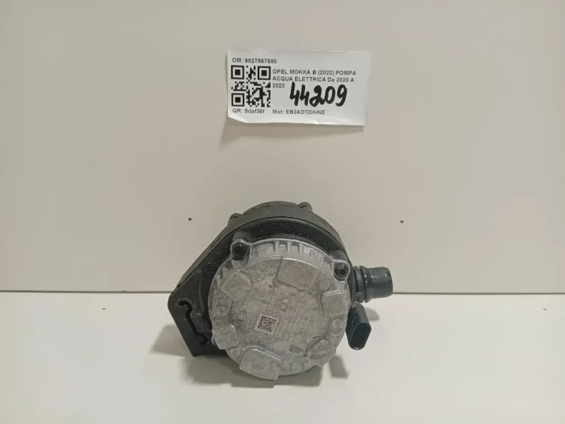 Pompa Acqua Elettrica 9827567880 Opel Mokka B 2020