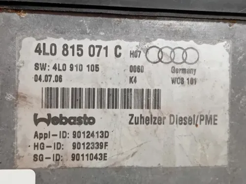 Pompa Acqua Riscaldatore Autonomo 4L0 815 071 C Audi Q7 4LB 2006