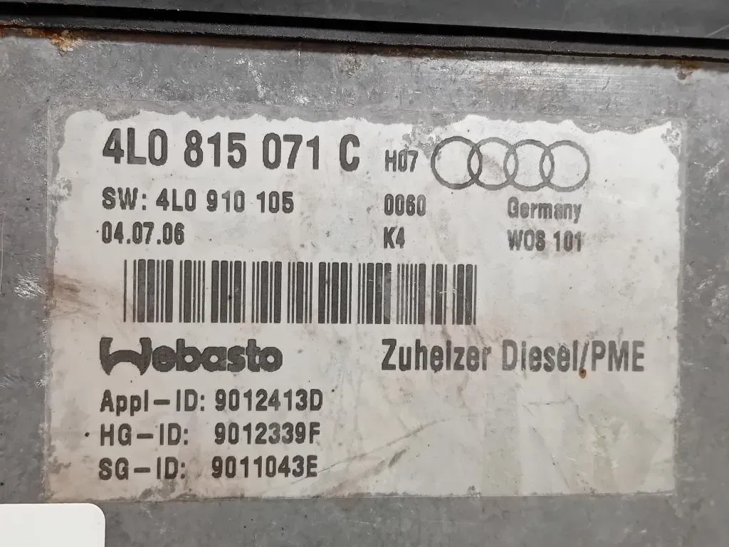 Pompa Acqua Riscaldatore Autonomo 4L0 815 071 C Audi Q7 4LB 2006