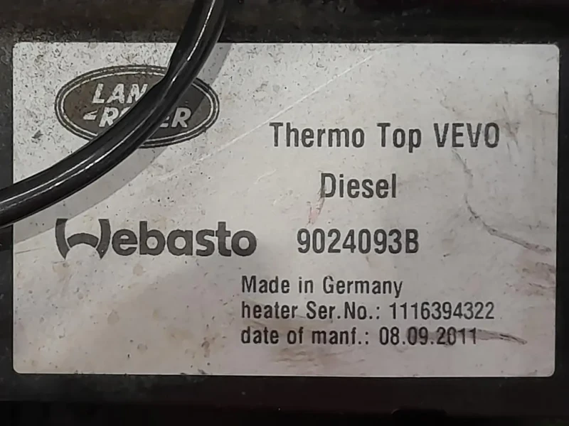 Pompa Acqua Riscaldatore Autonomo 9024093B Land Rover Discovery IV 2010