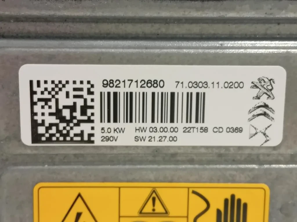 Pompa Acqua Riscaldatore Autonomo 9821712680 Opel Mokka B 2020