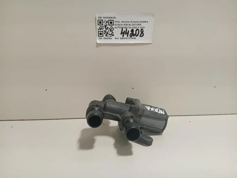 Pompa Acqua Riscaldatore Autonomo 9829266280 Opel Mokka B 2020