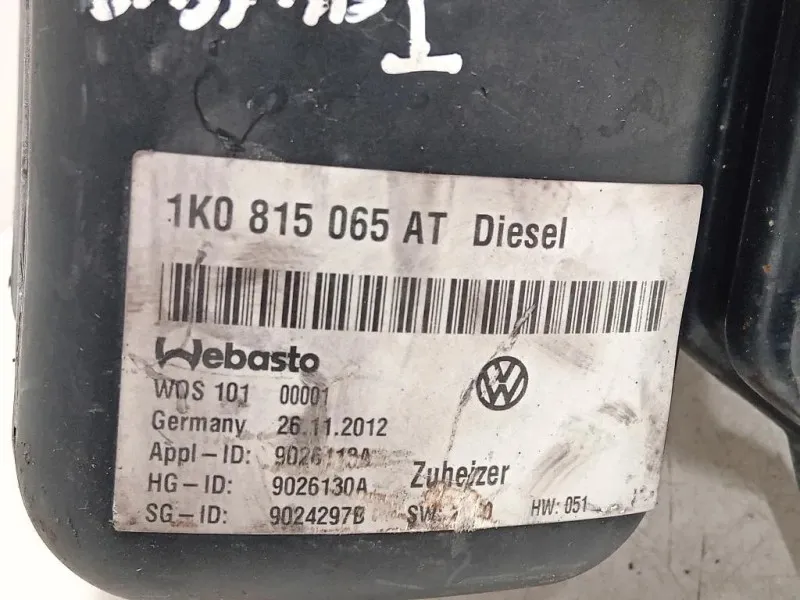 Pompa Acqua Riscaldatore Autonomo 1K0815065AT RISCALDATORE WEBASTO Volkswagen Touran III 2010