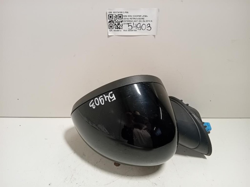 Retrovisore Esterno ANT DX 51167401088 3 PIN Mini MINI Cooper F56 2014