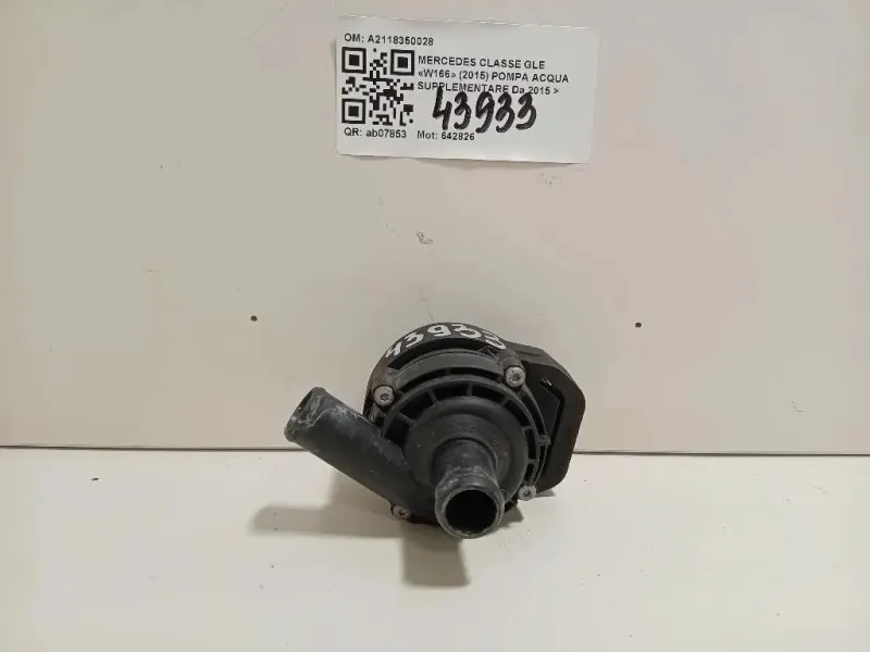 Pompa Acqua Supplementare A2118350028 Mercedes Classe GLE W166 2015