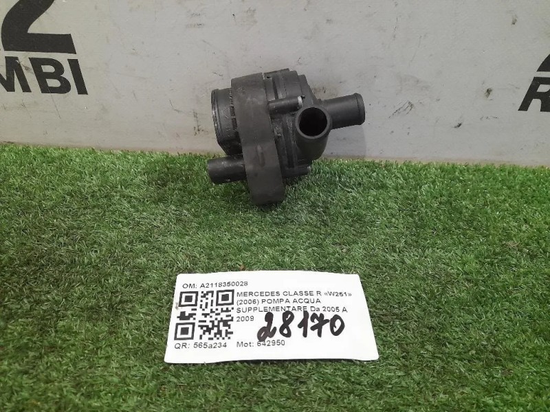 Pompa Acqua Supplementare A2118350028 Mercedes Classe R W251 2006