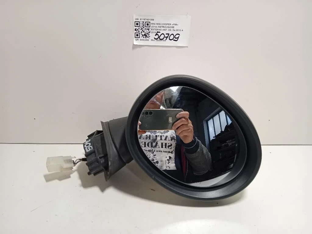 Retrovisore Esterno ANT DX 51167401088 5 FILE Mini MINI Cooper F56 2014